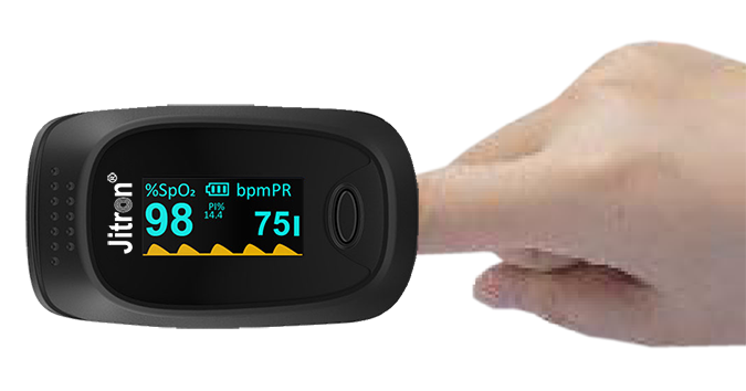 Jitron OxyCHECK Fingertip Pulse Oximeter is intended for measuring